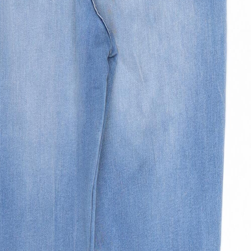 Womens UK Size 8 Papaya Regular Fit Skinny Blue Jeans