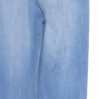 Womens UK Size 8 Papaya Regular Fit Skinny Blue Jeans