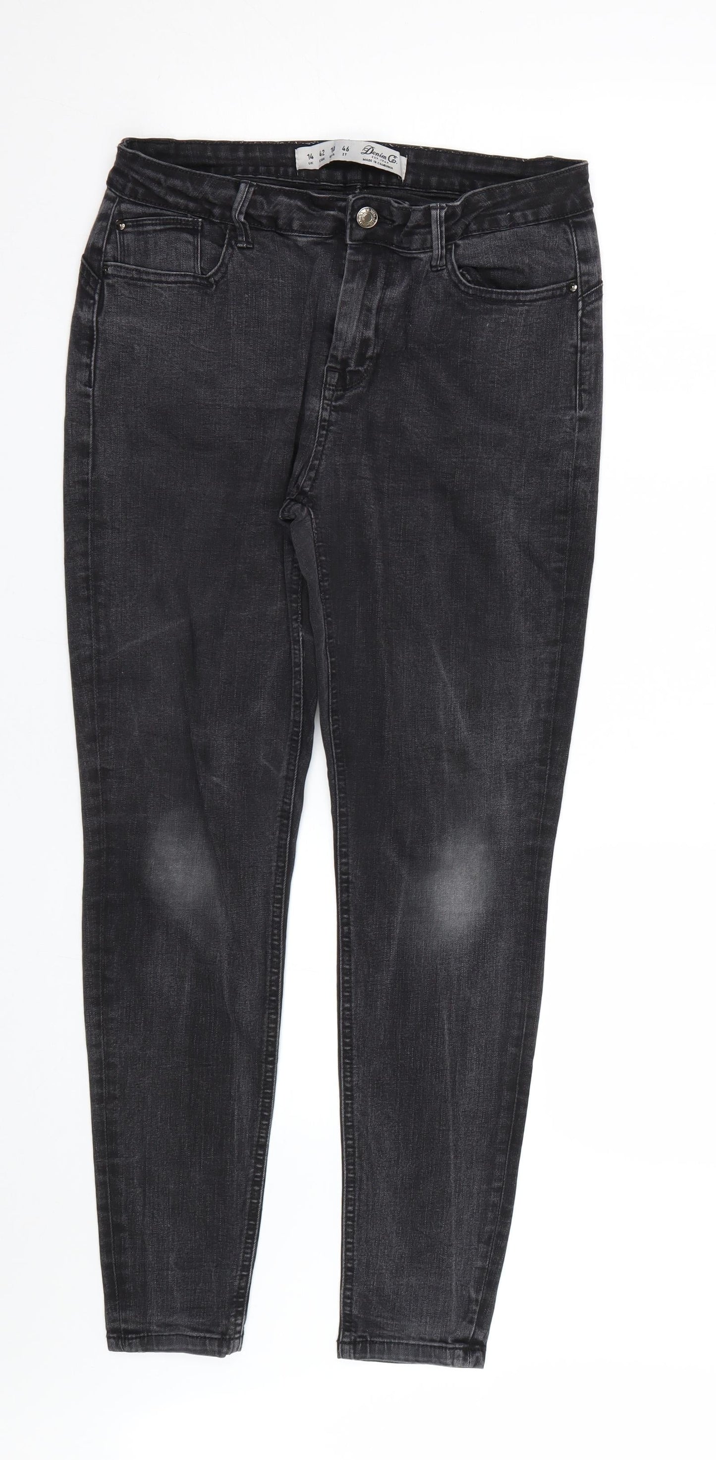 Denim co Womens Black   Skinny Jeans Size 14 L25 in