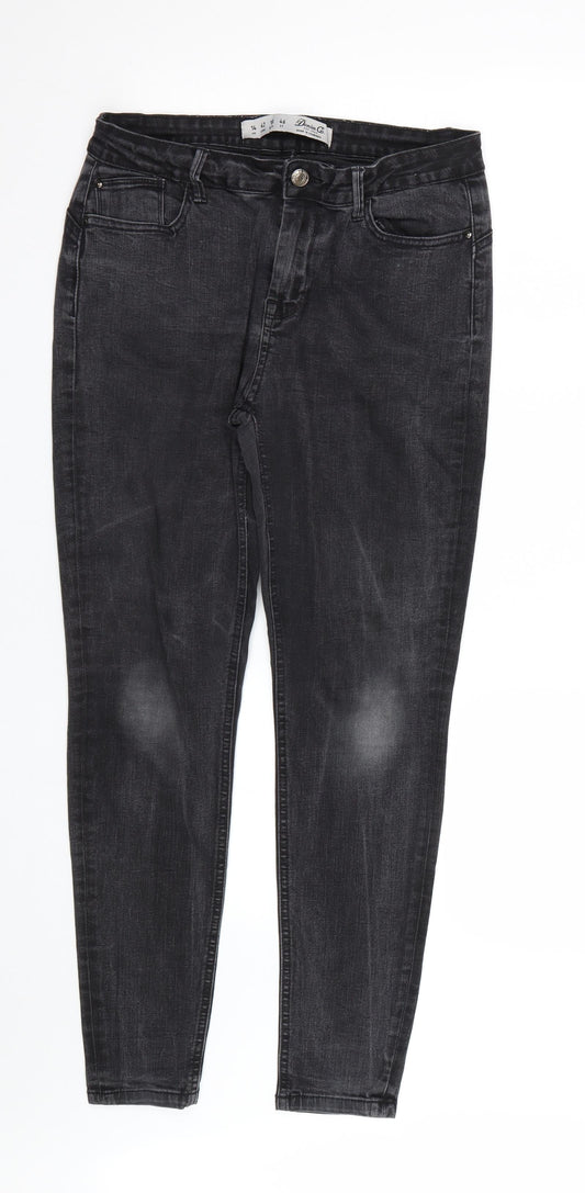 Denim co Womens Black   Skinny Jeans Size 14 L25 in