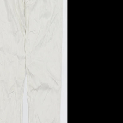 Elysee Womens White   Trousers  Size M L28 in