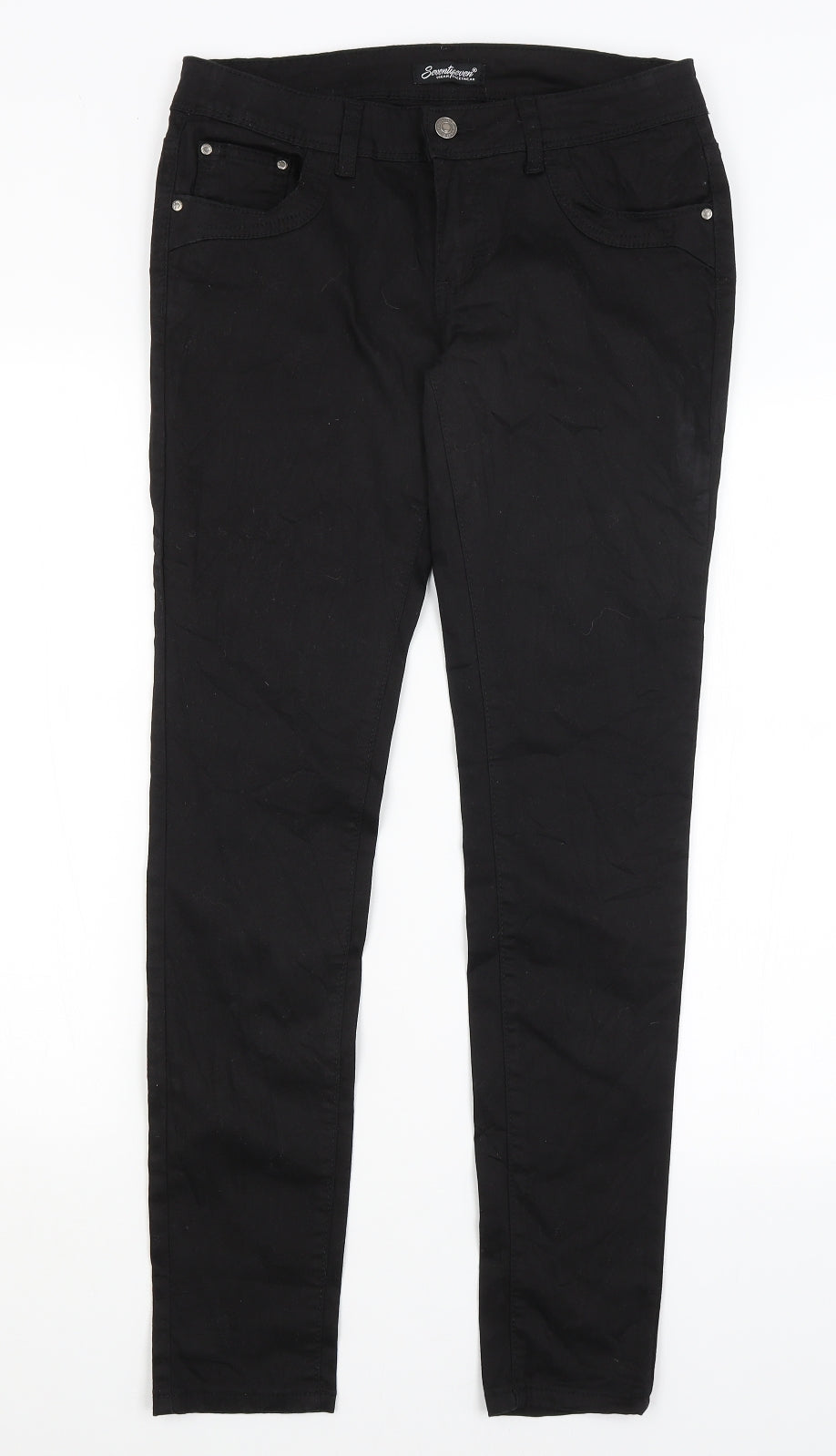 Seventy Seven Womens Black   Skinny Jeans Size L L30 in