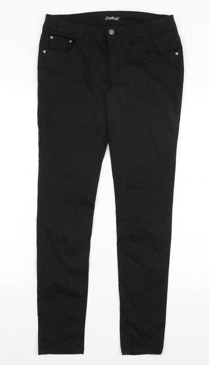 Seventy Seven Womens Black   Skinny Jeans Size L L30 in