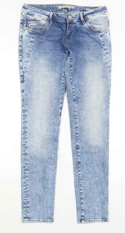 Womens UK Size 29 in Mavi Regular Fit Skinny Blue Jeans