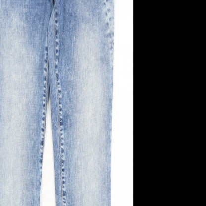 Womens UK Size 29 in Mavi Regular Fit Skinny Blue Jeans