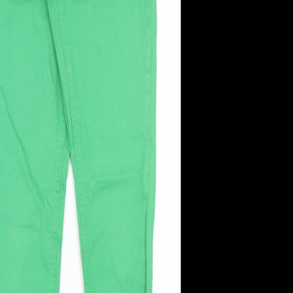 Baby Doll Womens Green   Skinny Jeans Size 10 L31 in