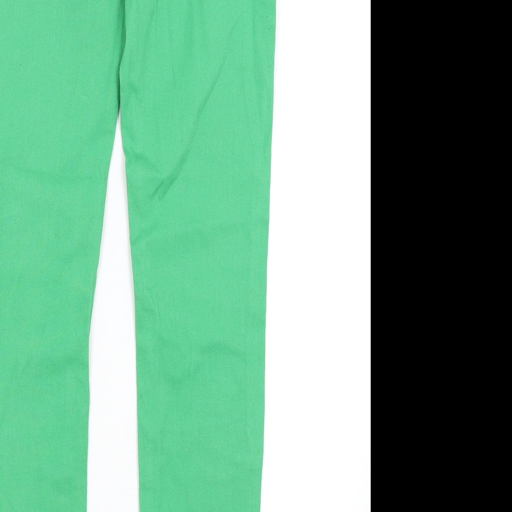 Baby Doll Womens Green   Skinny Jeans Size 10 L31 in