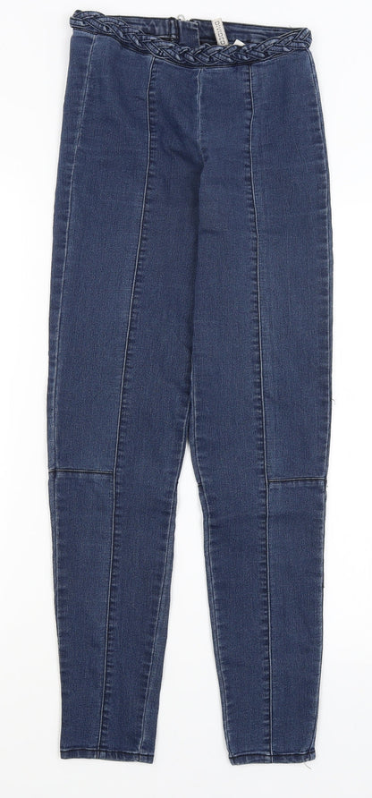 Womens UK Size 6 Divided Regular Fit Skinny Blue Jeans