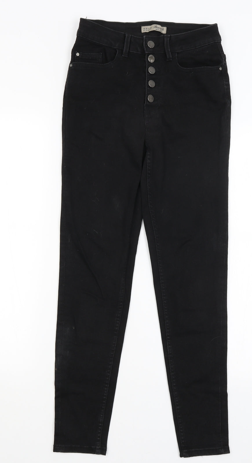 Denim Co Womens Black   Skinny Jeans Size 10 L28 in