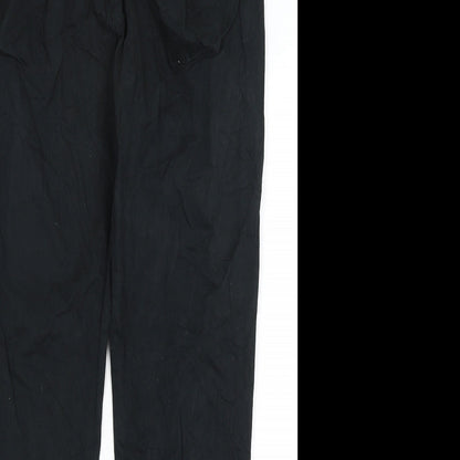 Womens UK Size 10 Lindex Regular Fit  Black Trousers