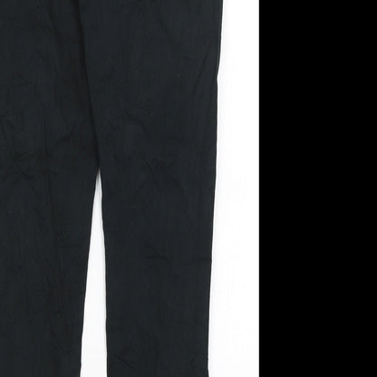 Womens UK Size 10 Lindex Regular Fit  Black Trousers
