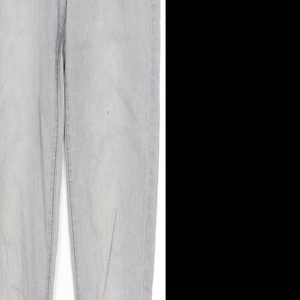 Denim Co Womens Grey   Skinny Jeans Size 10 L29 in