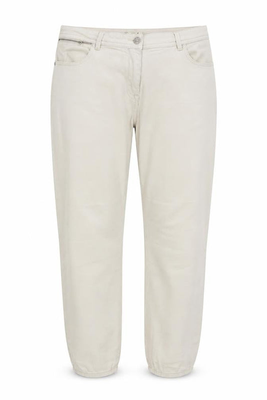 Womens UK Size 14 M&Co Regular Fit Mom Beige Jeans