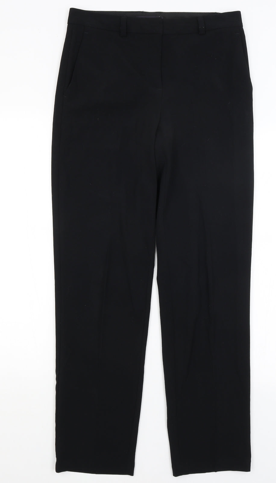 Womens UK Size 10 M&S Regular Fit Dress Pants Black Trousers
