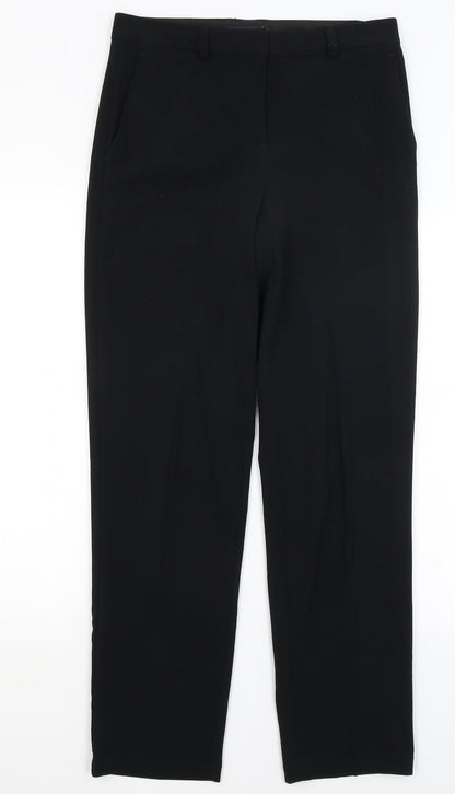 Womens UK Size 10 M&S Regular Fit Dress Pants Black Trousers