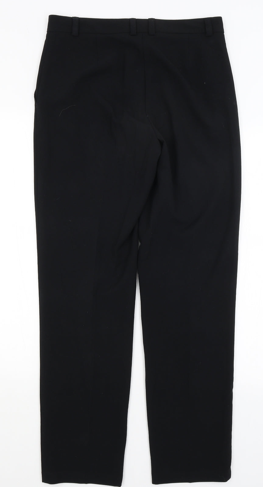 Womens UK Size 10 M&S Regular Fit Dress Pants Black Trousers