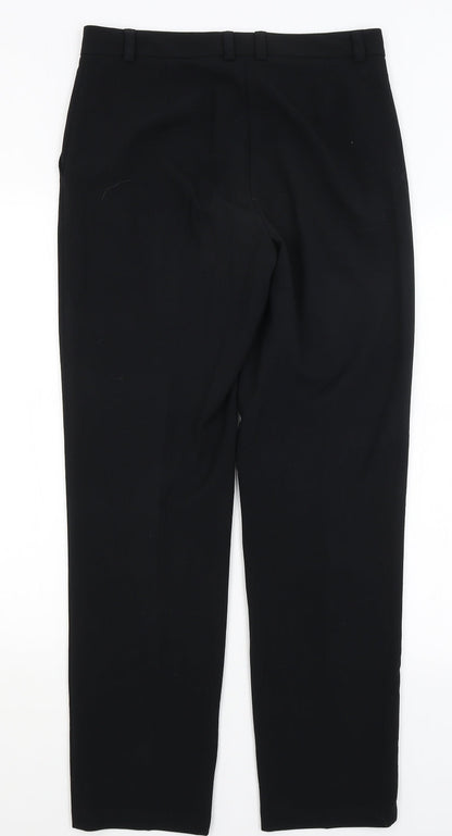 Womens UK Size 10 M&S Regular Fit Dress Pants Black Trousers