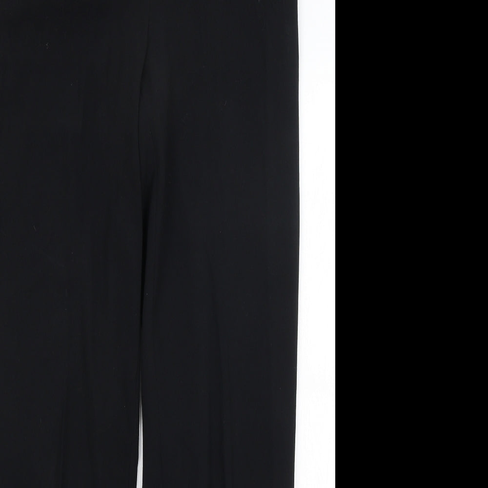 Womens UK Size 10 M&S Regular Fit Dress Pants Black Trousers
