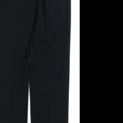 Womens UK Size 10 M&S Regular Fit Dress Pants Black Trousers