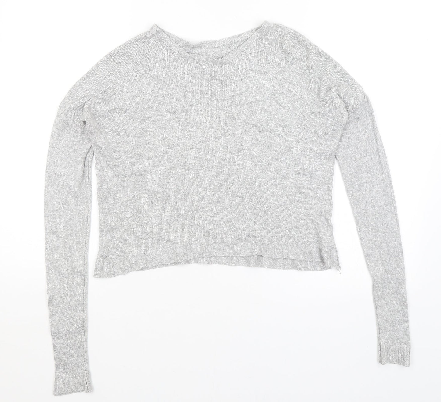 Womens UK Size 10 Preworn Grey Pullover Jumper