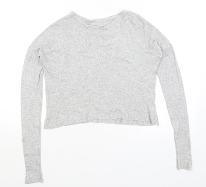 Womens UK Size 10 Preworn Grey Pullover Jumper