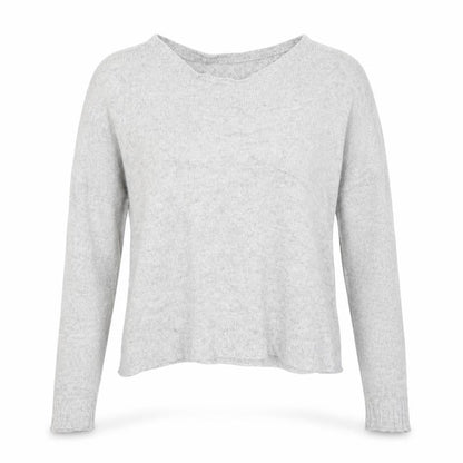 Womens UK Size 10 Preworn Grey Pullover Jumper