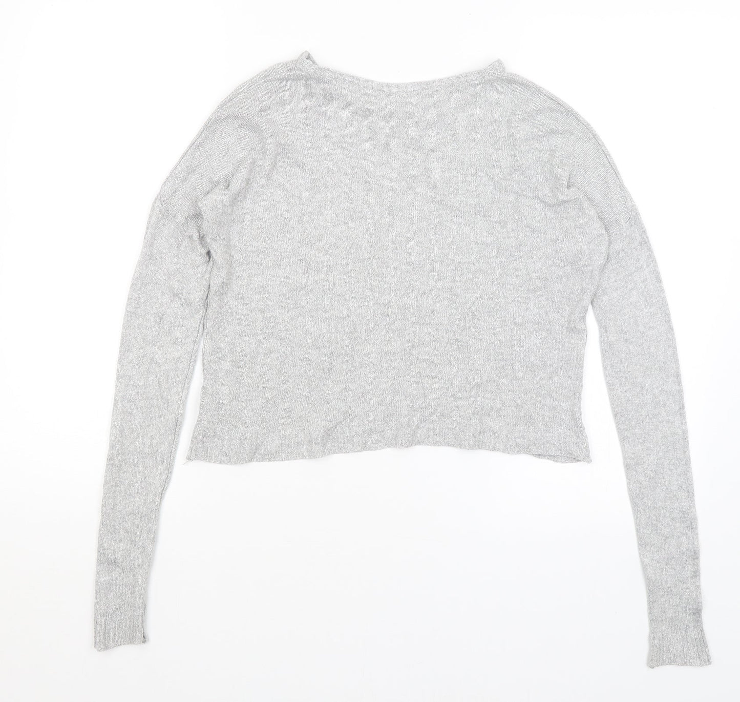 Womens UK Size 10 Preworn Grey Pullover Jumper