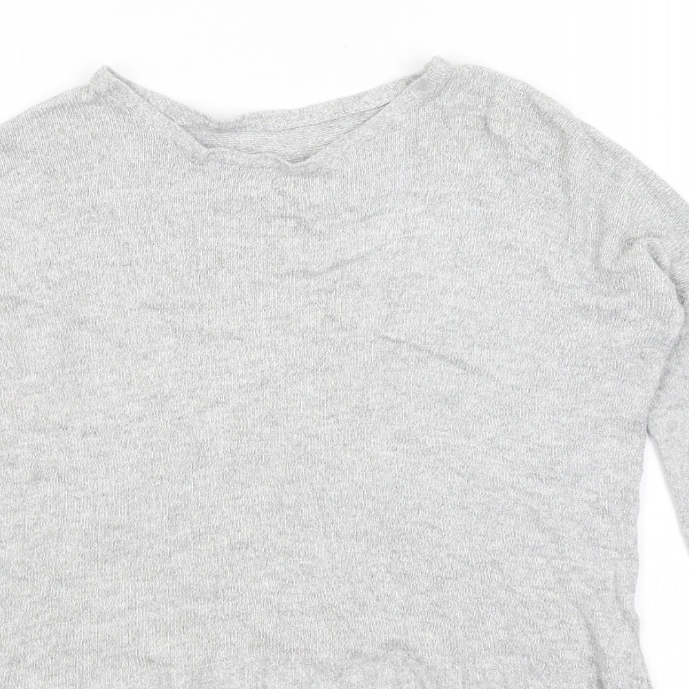 Womens UK Size 10 Preworn Grey Pullover Jumper