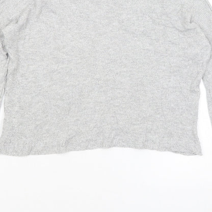 Womens UK Size 10 Preworn Grey Pullover Jumper