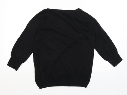 Oasis Womens Black   Pullover Jumper Size S
