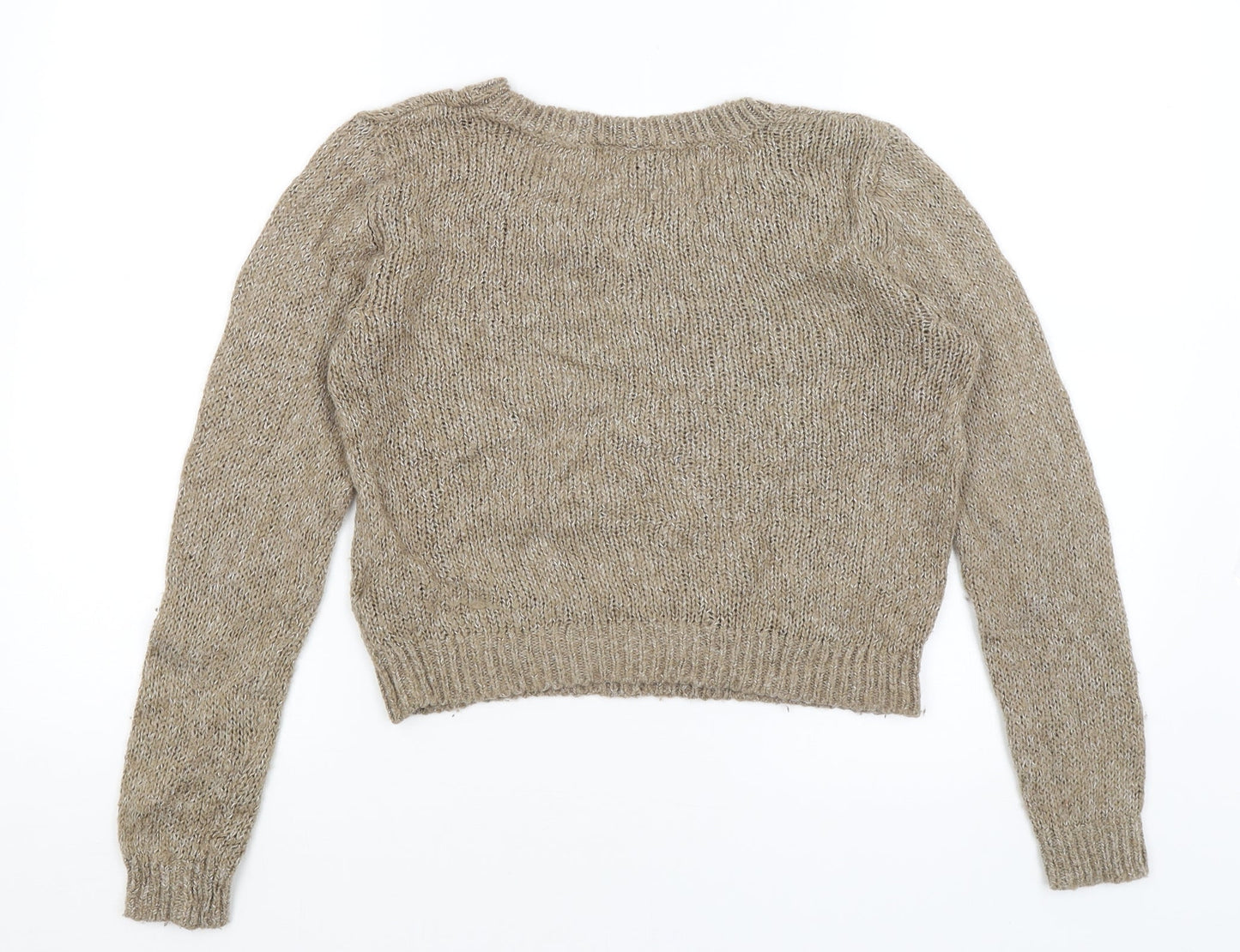 Womens UK Size 6 Divided Brown Pullover Jumper