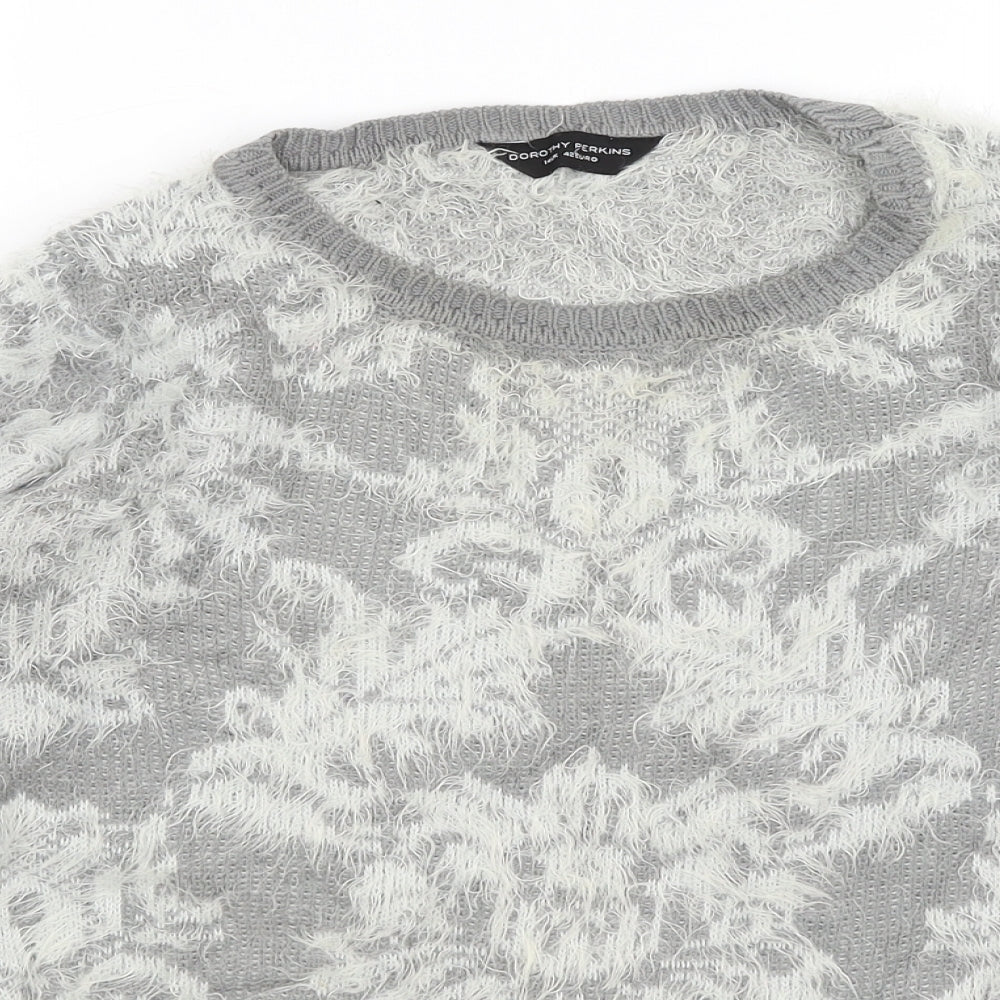 Womens UK Size 14 Dorothy Perkins Grey Pullover Jumper