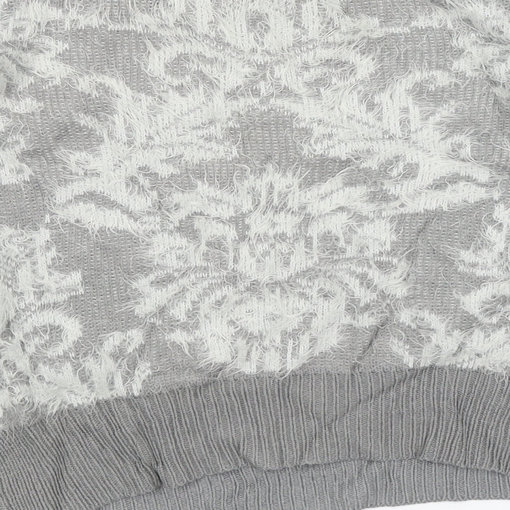 Womens UK Size 14 Dorothy Perkins Grey Pullover Jumper