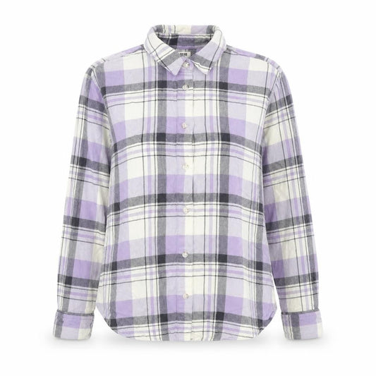 Uniqlo Womens Purple Plaid  Basic Button-Up Size 2XS