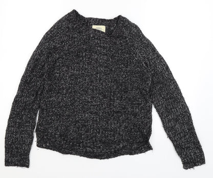 Womens UK Size 8 Papaya Black Pullover Jumper