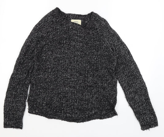 Womens UK Size 8 Papaya Black Pullover Jumper