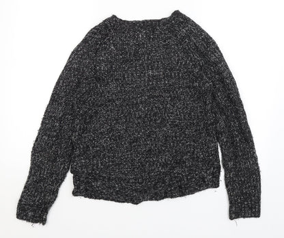 Womens UK Size 8 Papaya Black Pullover Jumper