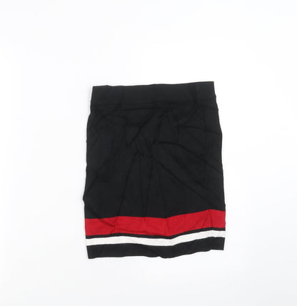 New Look Girls Black  Knit Straight & Pencil Skirt Size 12-13 Years