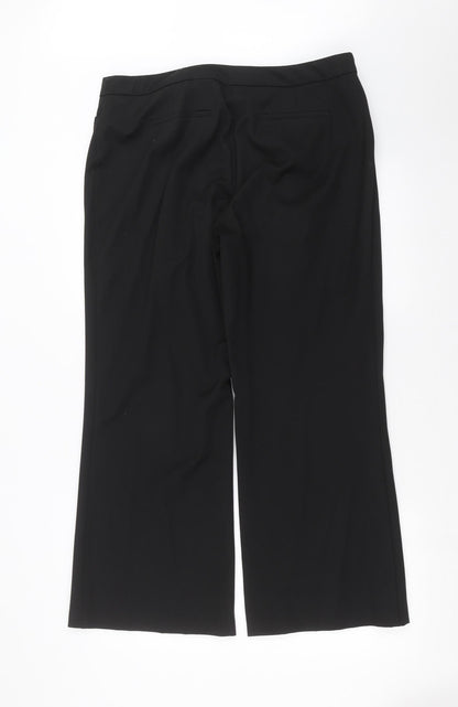Womens UK Size 16 Marks and Spencer Regular Fit  Black Trousers