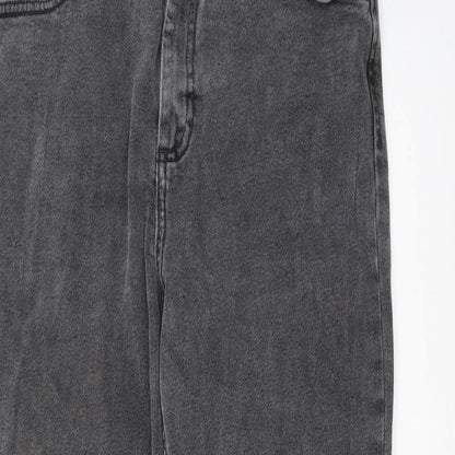 ASOS Womens Grey  Denim Mom Jeans Size 28 in L26 in