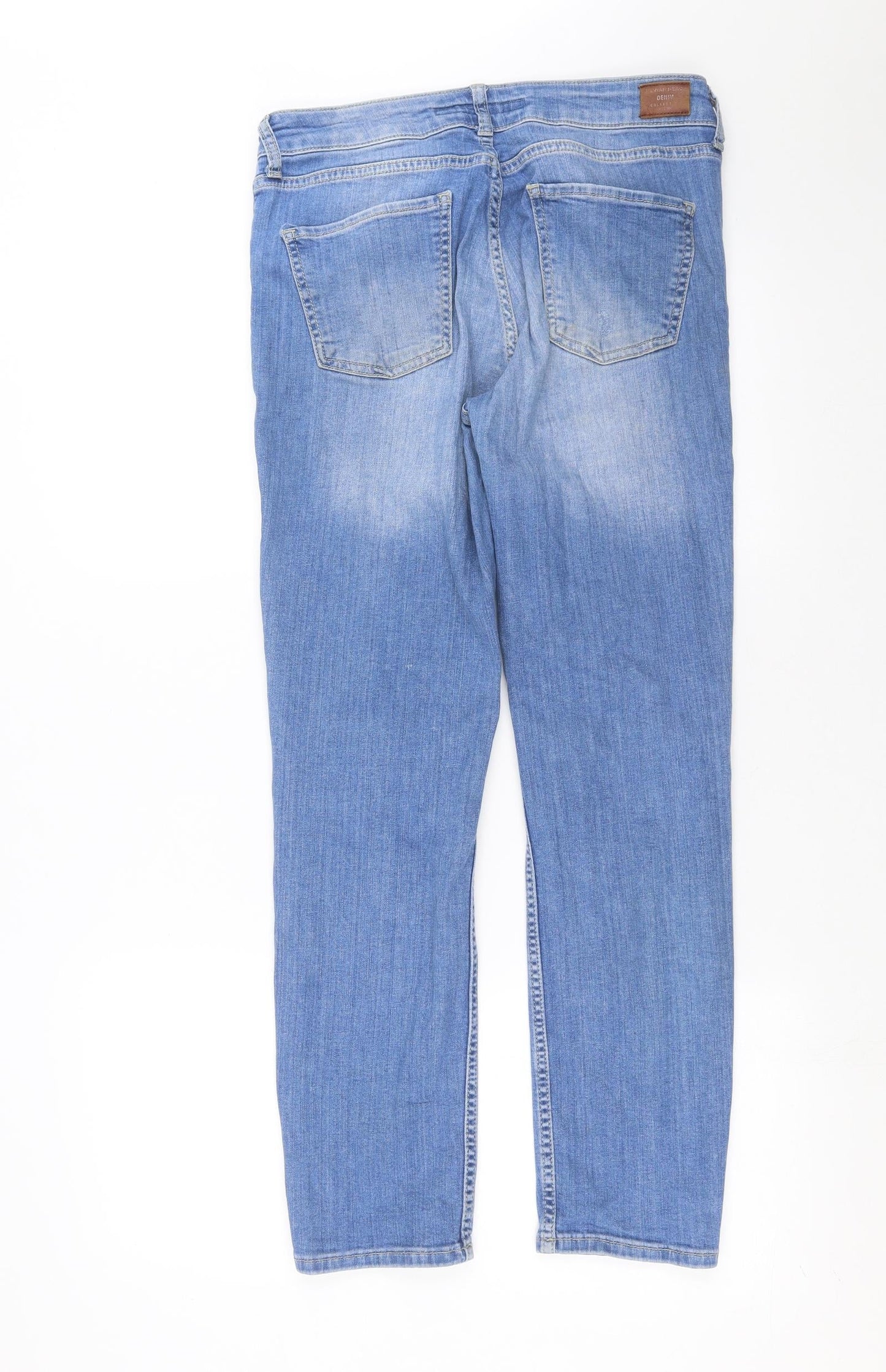 sivian heach Womens Blue  Denim Straight Jeans Size 30 in L28 in