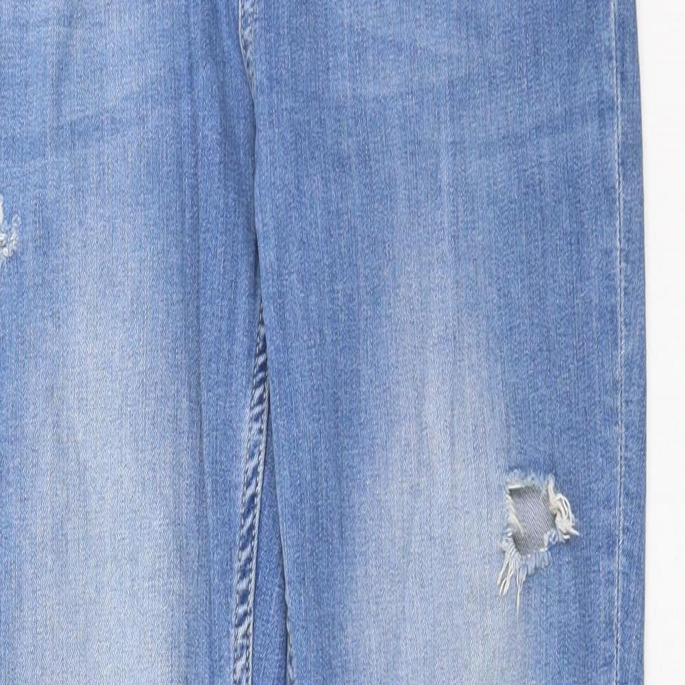 sivian heach Womens Blue  Denim Straight Jeans Size 30 in L28 in