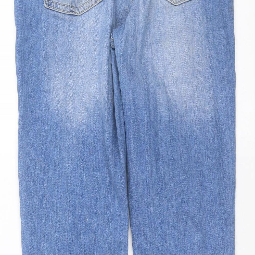 sivian heach Womens Blue  Denim Straight Jeans Size 30 in L28 in