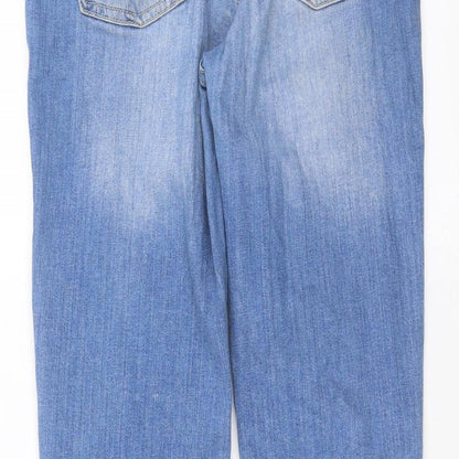 sivian heach Womens Blue  Denim Straight Jeans Size 30 in L28 in