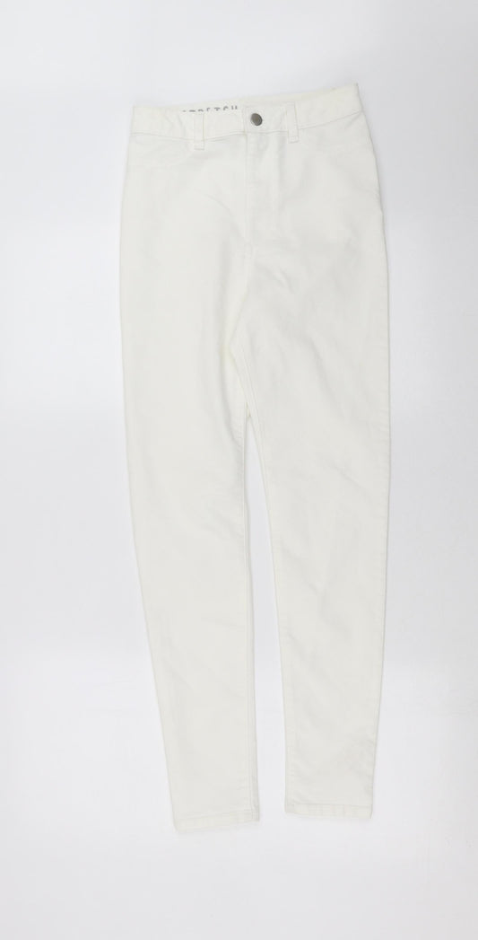 Womens UK Size 8 Marks and Spencer Extra-Slim Fit Skinny White Jeans