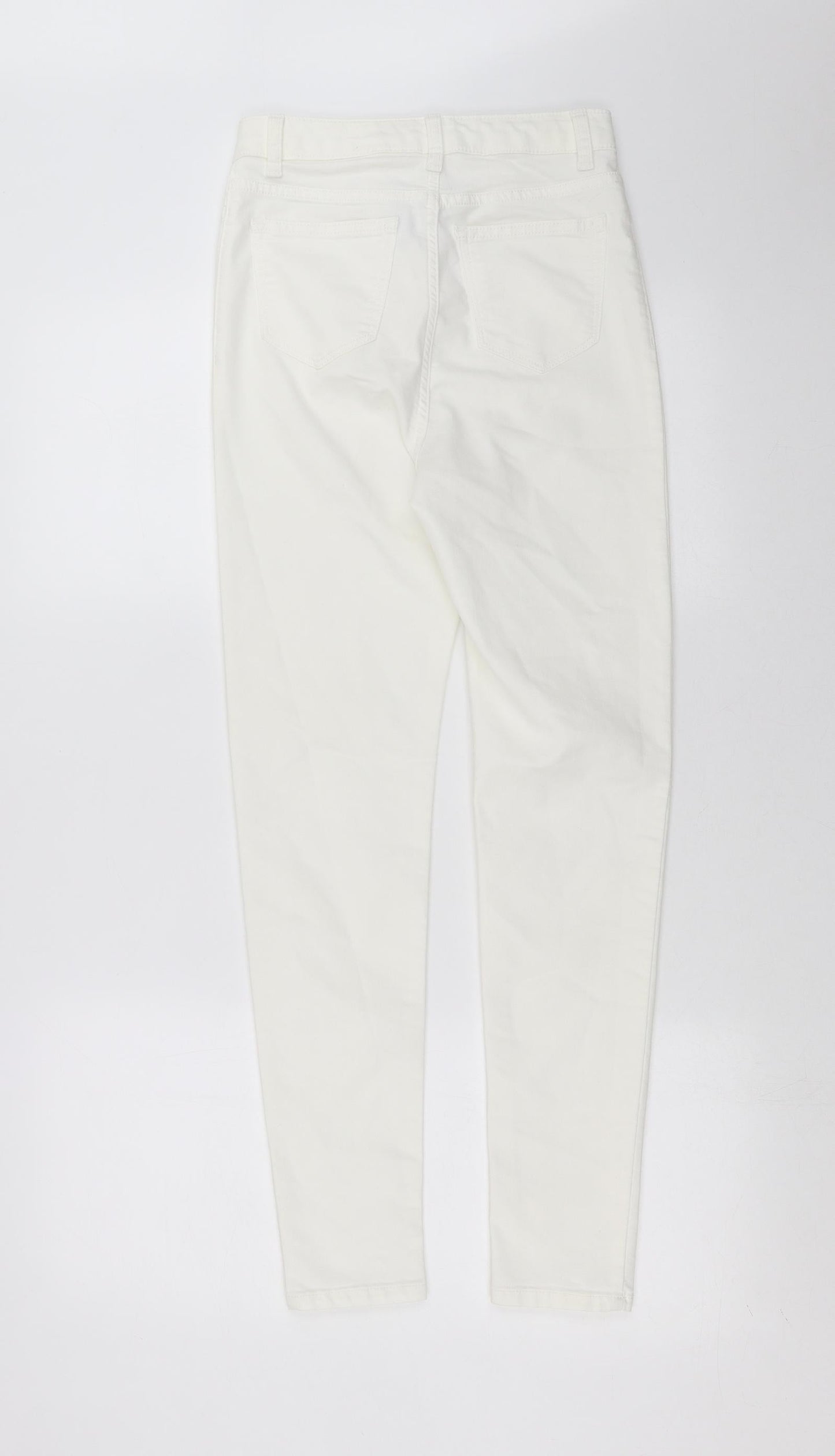 Womens UK Size 8 Marks and Spencer Extra-Slim Fit Skinny White Jeans
