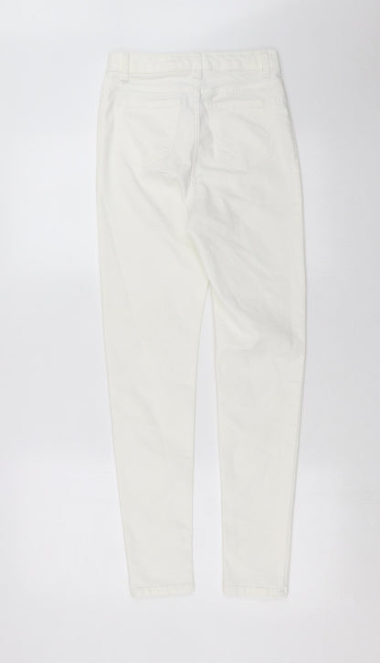 Womens UK Size 8 Marks and Spencer Extra-Slim Fit Skinny White Jeans