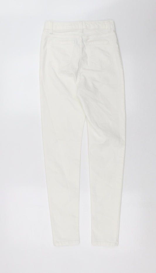 Womens UK Size 8 Marks and Spencer Extra-Slim Fit Skinny White Jeans