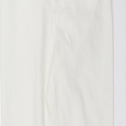 Womens UK Size 8 Marks and Spencer Extra-Slim Fit Skinny White Jeans