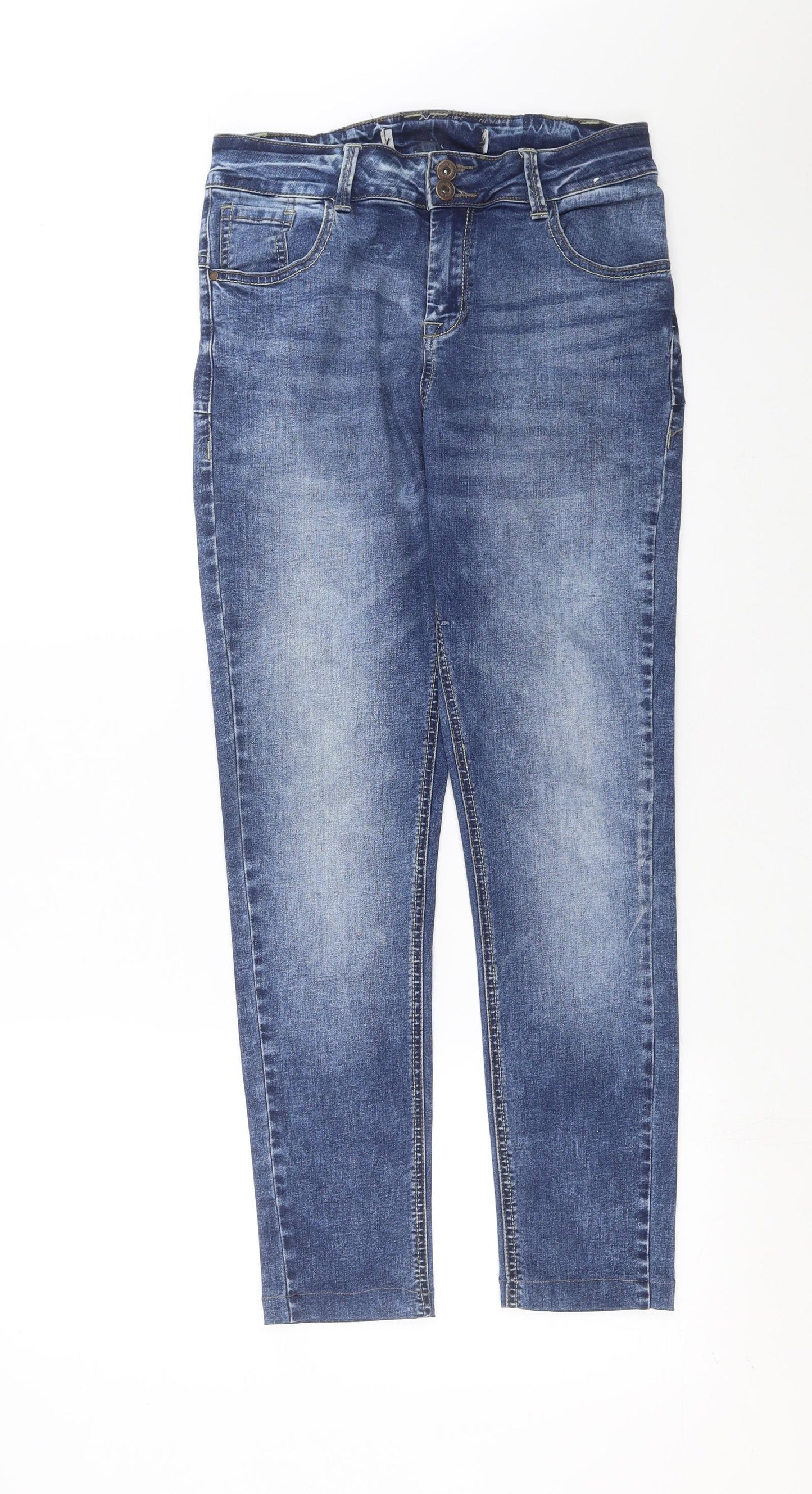 Womens UK Size 28 in Preworn Extra-Slim Fit Skinny Blue Jeans